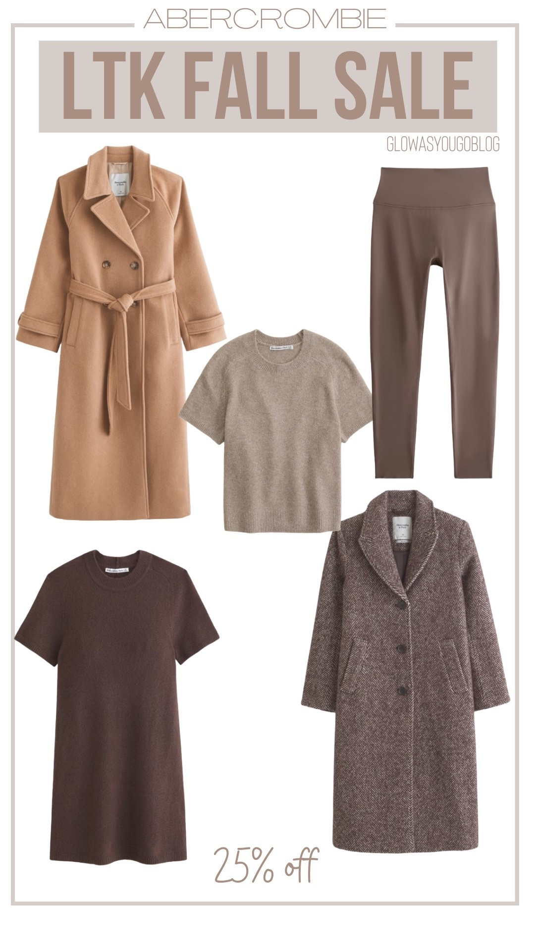 Abercrombie currently has 25% off sitewide for the LTK Fall Sale. I’m obsessed with all of the shades of brown! 

#LTKFallSale #LTKSaleAlert #LTKPetite