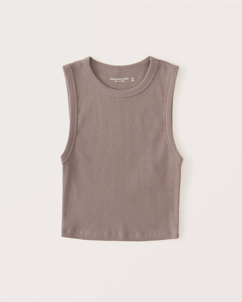 Cropped Crew Essential Tank | Abercrombie & Fitch (US)