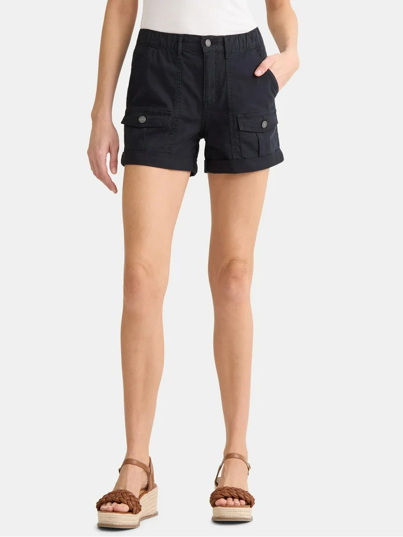 Time and Tru Women's Utility Short, 4" Inseam, Size Range 2-20 | Walmart (US)