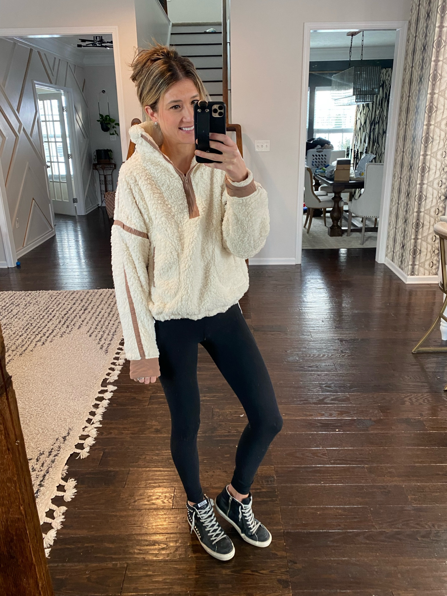 Free people inspired pullover From Amazon.  It’s so soft and the details are amazing.  It also comes in so many good color options.  I’m wea medium but it does run TTS.  

#LTKfitness #LTKfindsunder50 #LTKMostLoved
