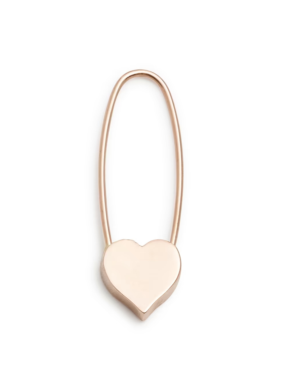 Loren Stewart 14K Gold Heart Safety Pin Earring | Saks Fifth Avenue
