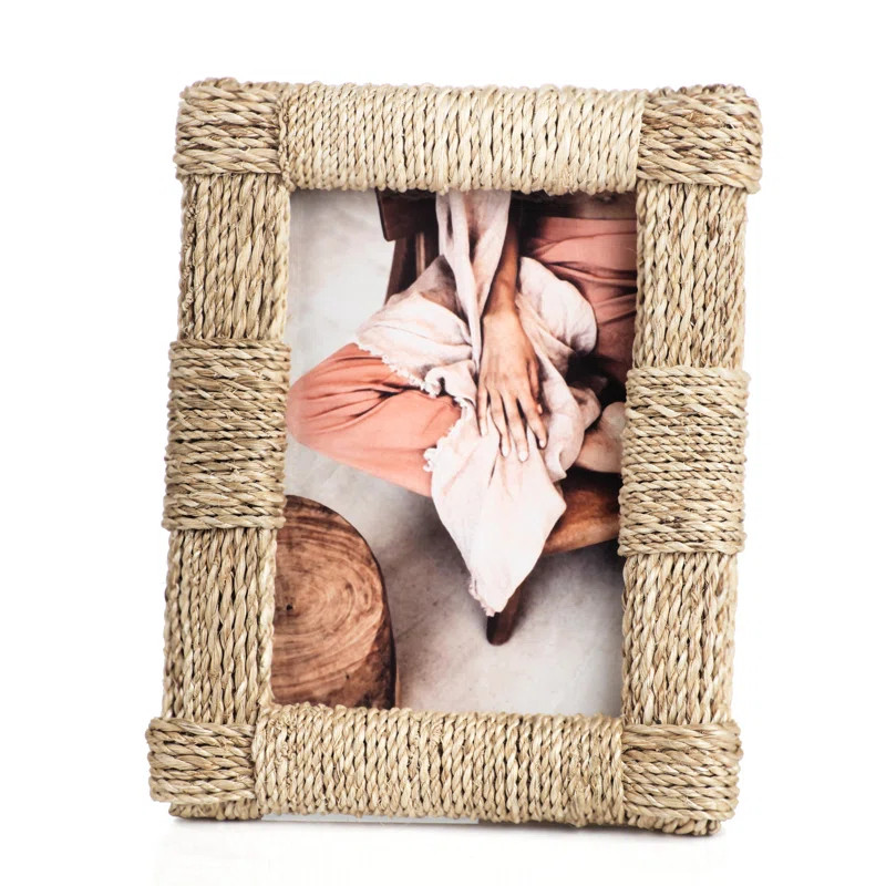 Hamburg Beige Rope Embossed Picture Frame | Birch Lane