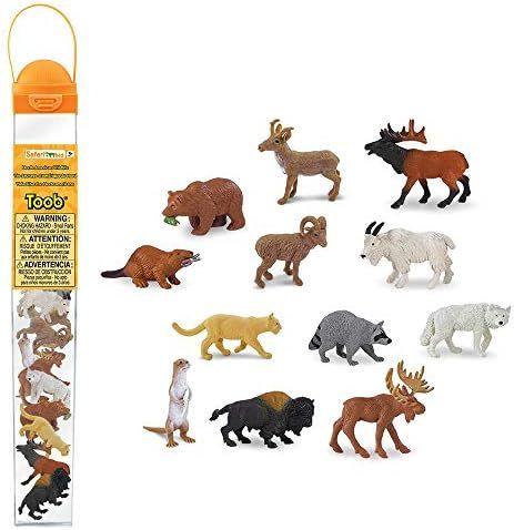 Safari Ltd. Wild Safari North American Wildlife TOOB With 12 Favorite Animal Toy Figurines | Amazon (US)