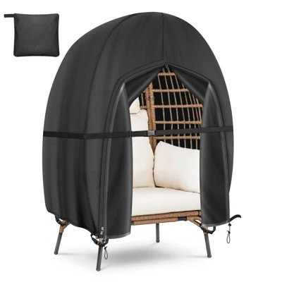 Patio Egg Chair Covers Waterproof, Upgraded Outdoor Hanging Egg Chair Covers With Waterproof Zipper, 420D Double Seat Swing Egg Chair Cover, Windproof | Wayfair North America