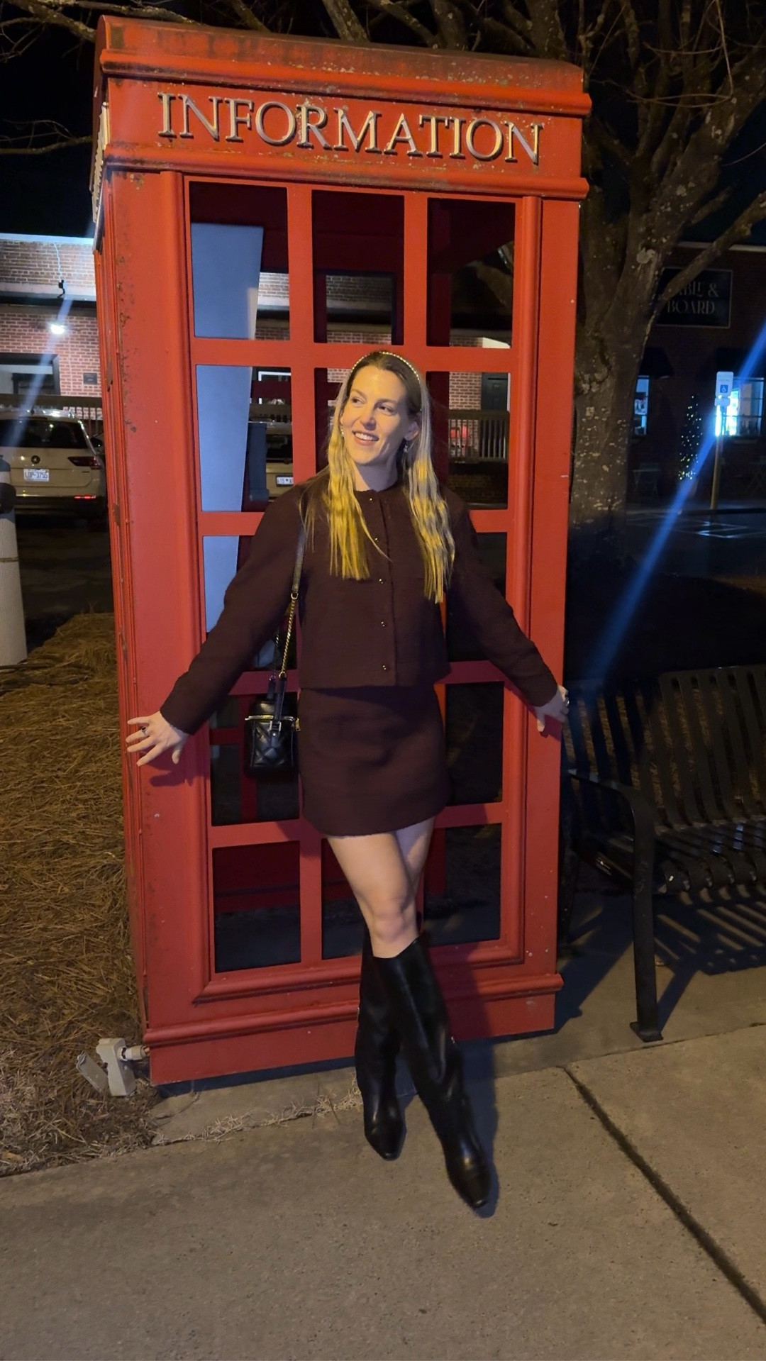 Top - went with my usual size 0

Skirt - went with a 00

Boots - mine are older, linking similar 