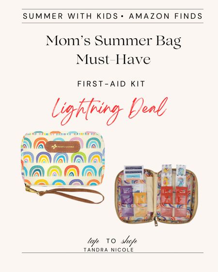 Current Lightning Deal on my favorite first aid kit to put in your summer bag. This is a mom-must have, I just ordered two more!

First-aid, summer bag, beach bag, pool bag, summer essentials, kids, travel must haves

#LTKFamily #LTKSaleAlert #LTKKids