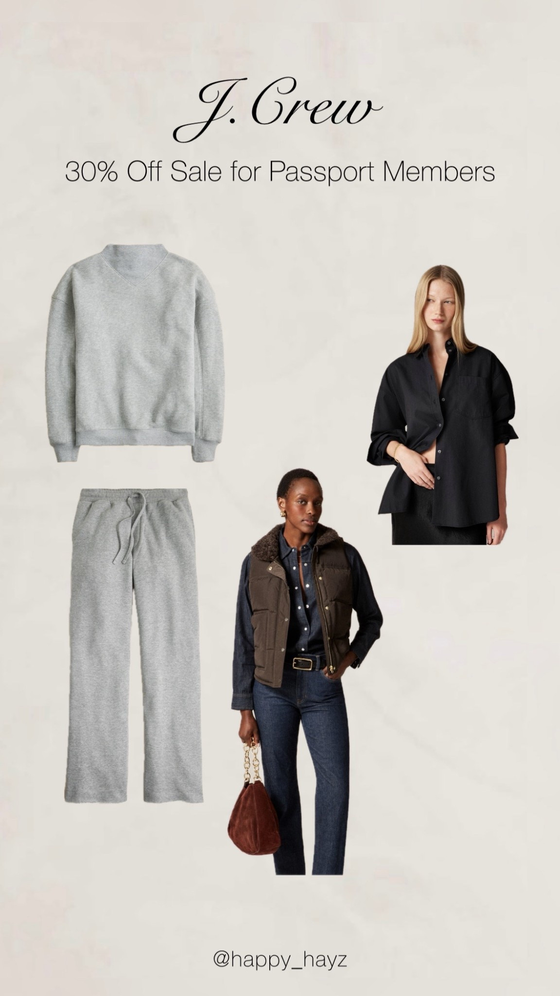 Grabbed a XS in the black button down.
Vest I grabbed in a Small
Sweater grabbed a Small
Sweatpants I grabbed a XS

#LTKSaleAlert #LTKSeasonal