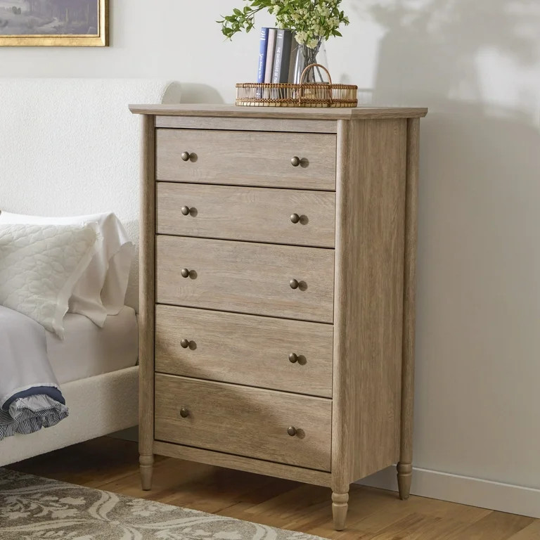 My Texas House Monroe 5-Drawer Dresser, Brushed Oak Finish | Walmart (US)