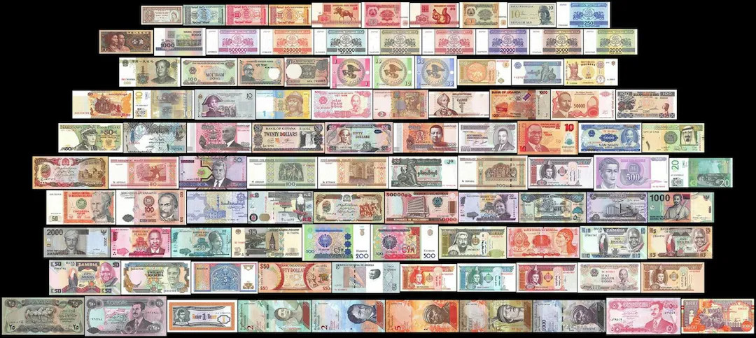 Collection of 100 Different World Mixed Banknotes Currency Paper Money Unc FREE SHIPPING | Etsy (US)