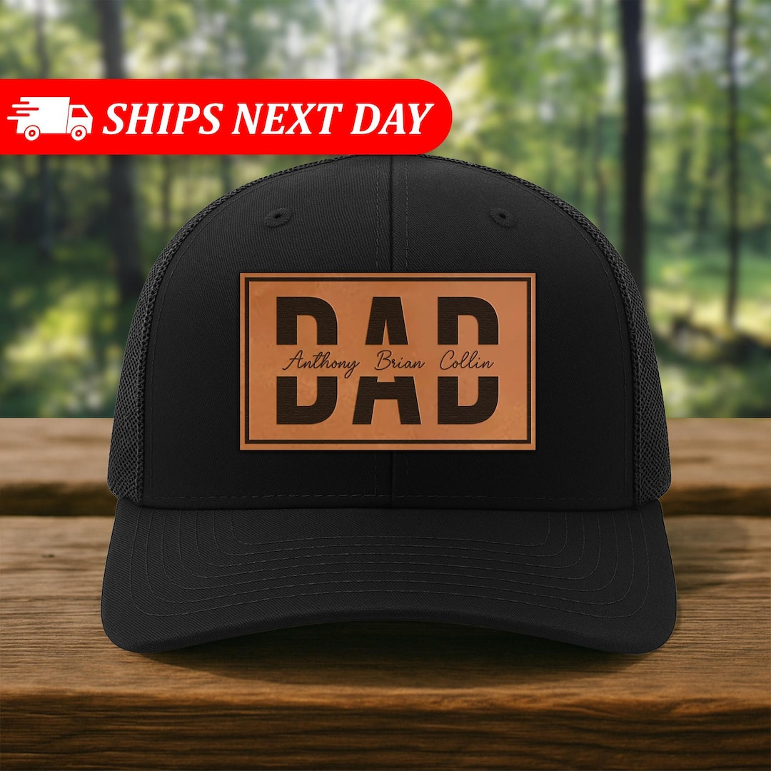 Custom Dad Hat With Kids Names-personalized Dad Hat-father's Day Hats-dad Gift Cap-dad Gift From ... | Etsy (Global)