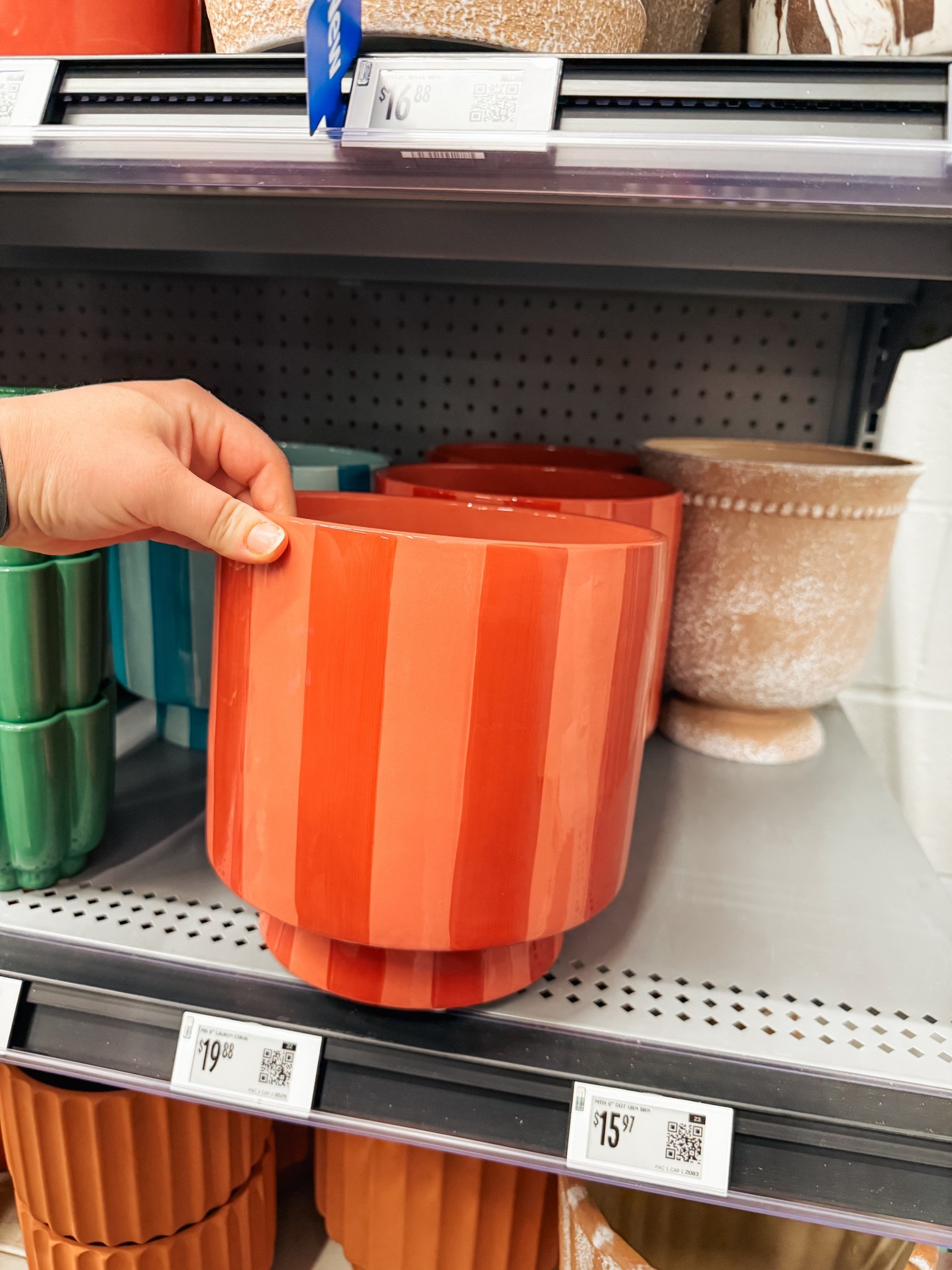Striped planters on sale perfect for summer! 

#LTKSeasonal #LTKHome