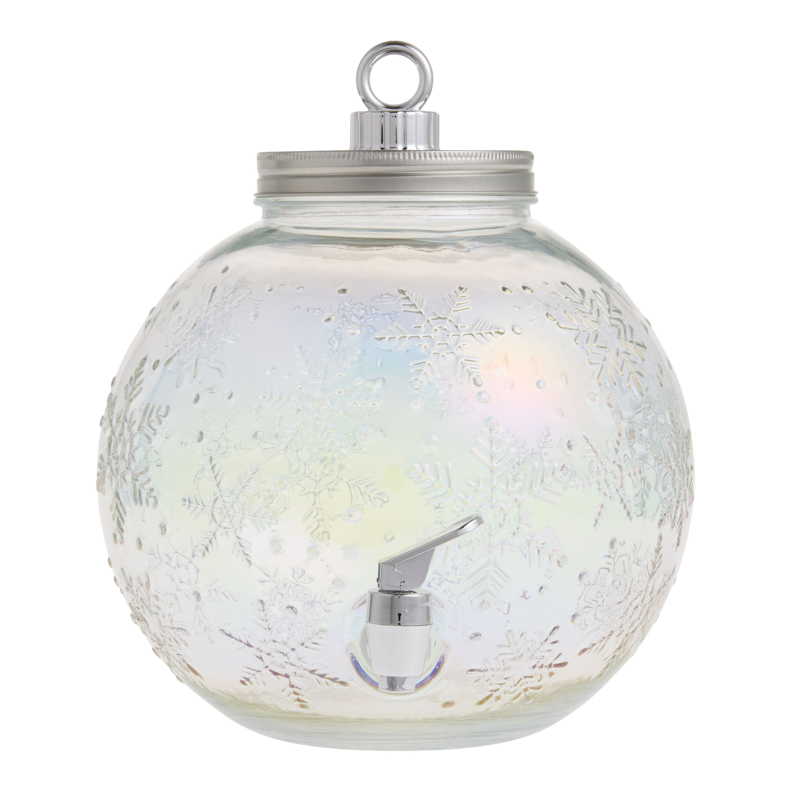 Iridescent Glass Ornament Figural Drink Dispenser | World Market