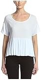 Bella Luxx Women's Pleated Peplum Tee, Dusk Blue, M | Amazon (US)