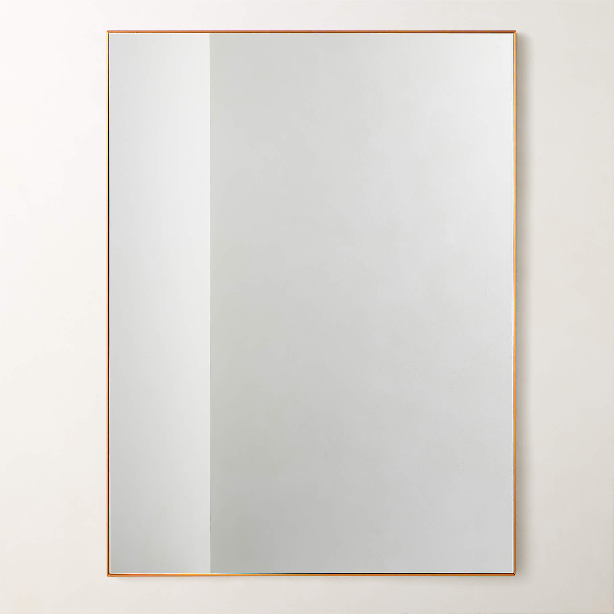 Infinity Rectangular Brass Wall Mirror 36"x48" + Reviews | CB2 | CB2