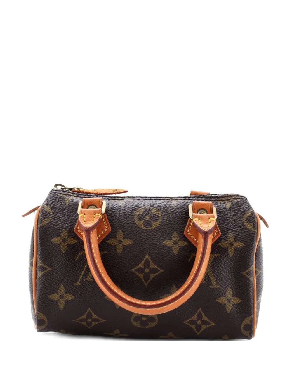 Louis Vuitton Pre-Owned Speedy Mini HL Handbag Monogram Canvas satchel - Brown | Farfetch Global