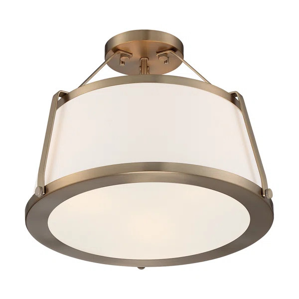 3 -Light 15.5" Semi Flush Mount | Wayfair North America