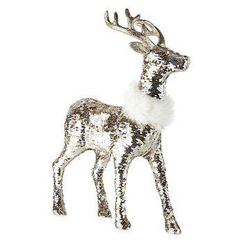 North Pole Trading Co. Sequin Reindeer Handmade Animal Figurines | JCPenney