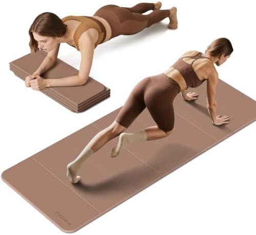 PAIDU Foldable Yoga Mat 10MM Thick SGS Certified TPE 75x26" Portable | Amazon (US)