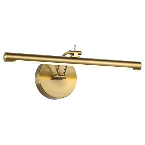 7Degobii Picture Light Dimmable Hard Wired 15.75 Inch Adjustable Swing Arm Brass Wall Lights for Pictures Led Display Light for Artwork 7W Warm White | Amazon (US)