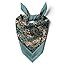 Womens Neck Scarf 21"x21" Small Square | Headband Scarf Ethnic Bandana Head Scarf Flowering Breat... | Amazon (US)