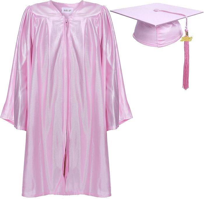 Newrara Unisex Shiny Kindergarten Graduation Gown Cap with Tassel | Amazon (US)