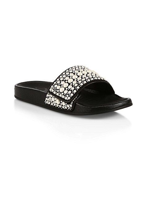 Fitz Imitation Pearl Slide Sandals | Saks Fifth Avenue