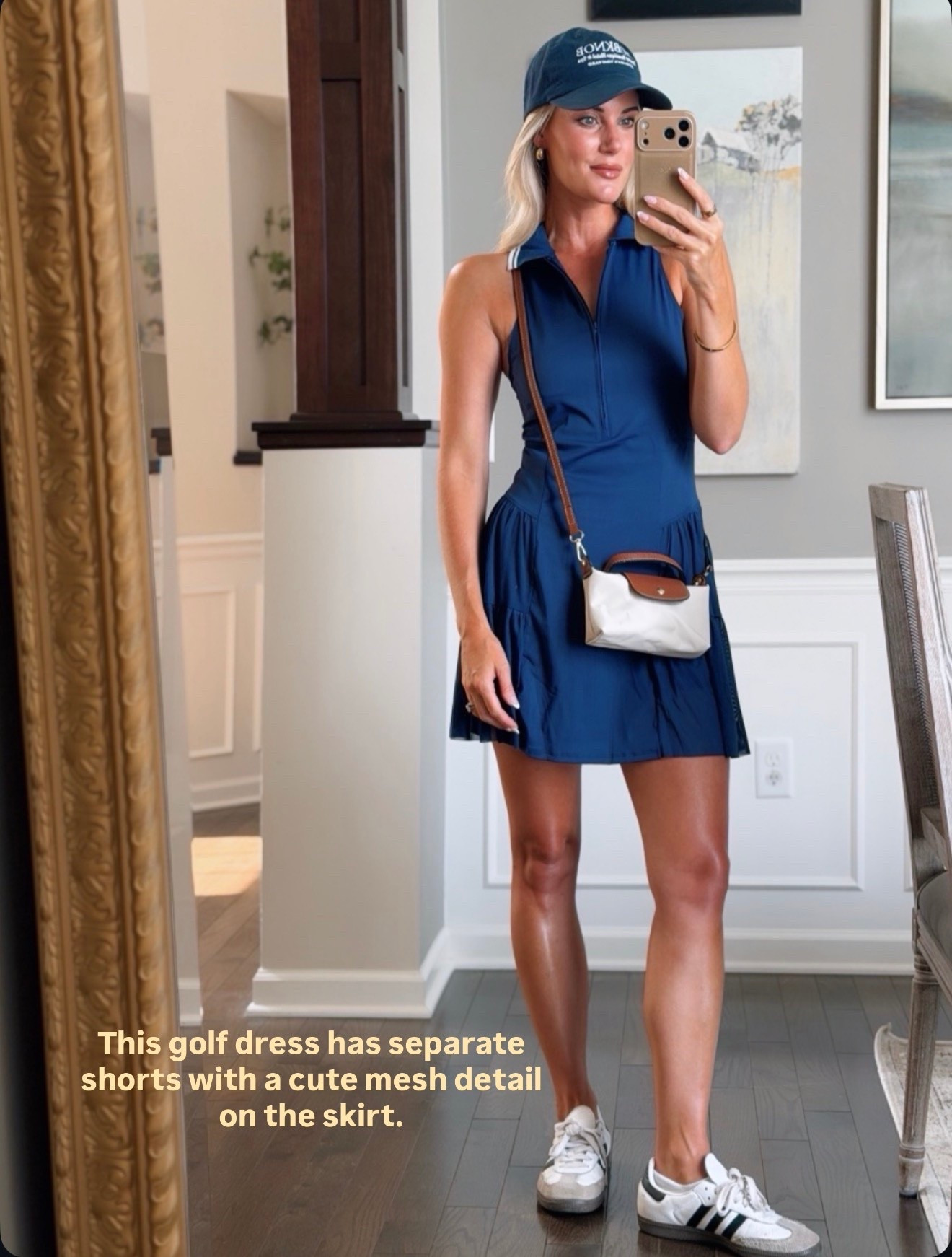 Casual summer outfit - wearing a small in this golf/tennis dress. The shorts are a separate piece and the skirt has a fun mesh detail. #amazonfashion

#LTKmomlife #LTKootd #LTKSeasonal