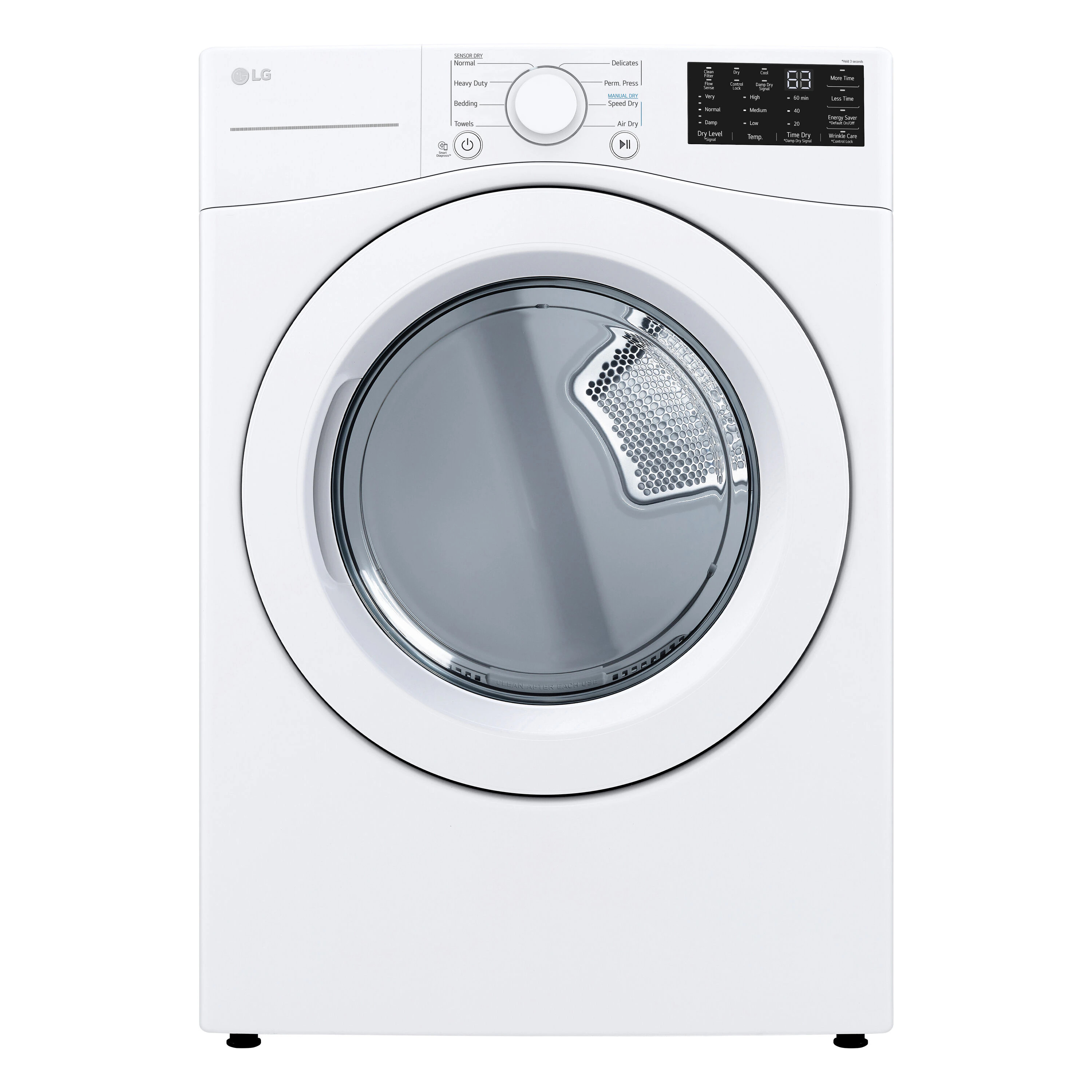 LG 7.4-cu ft Stackable Vented Gas Dryer ( White ) | DLG3471W | Lowe's