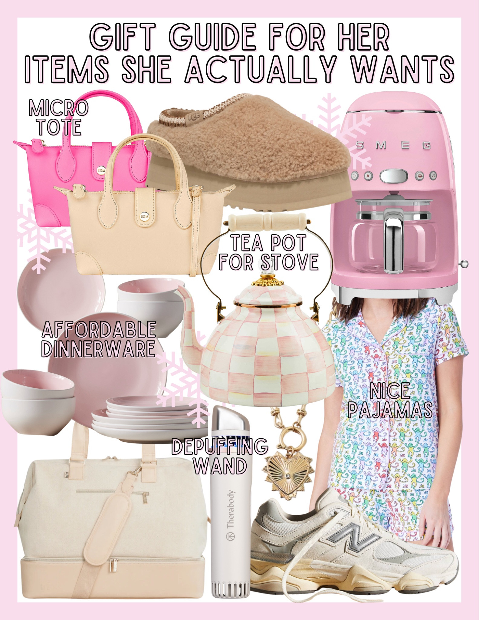 Gift guide for her / gifts for her / gift ideas for her / maxi curly taz slippers / pink coffee maker / gifts for mom / Christmas wishlist 

#LTKGiftGuide #LTKHoliday