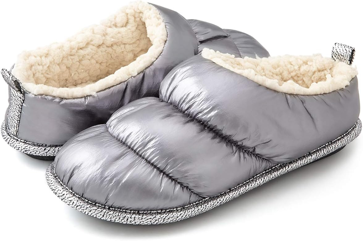 RockDove Women's Down Puff Memory Foam Clog Slipper with Sherpa Lining | Amazon (US)