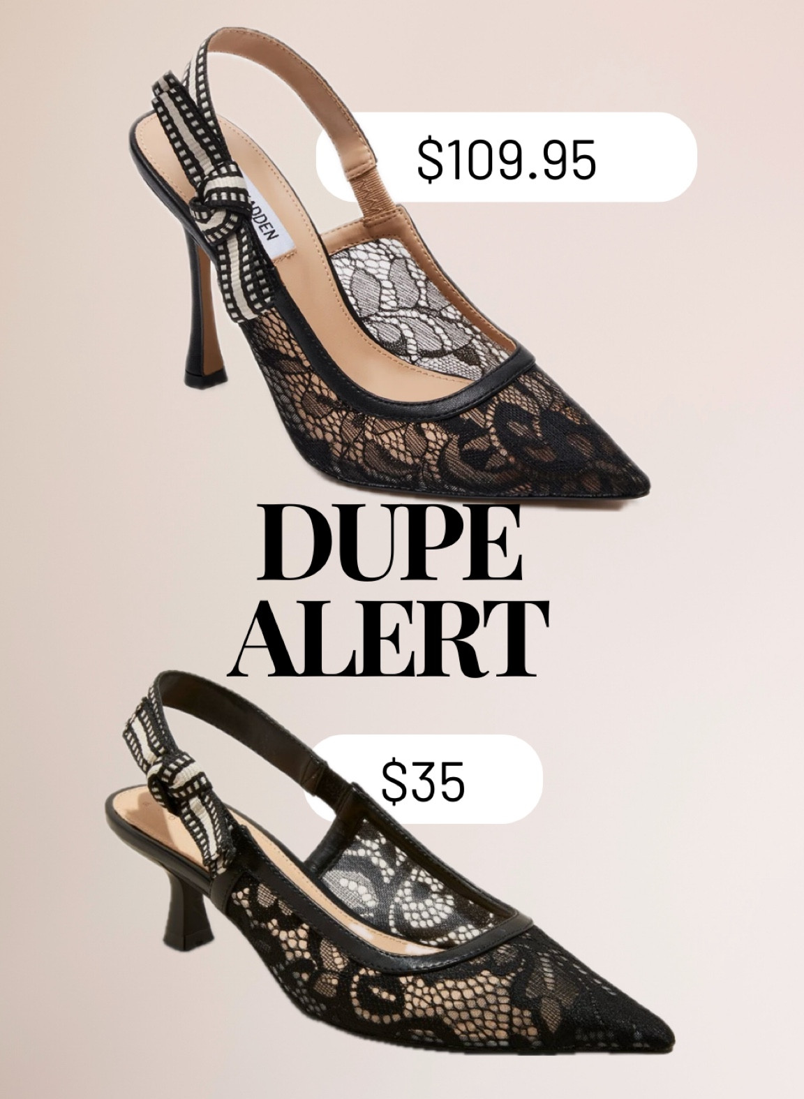 Slingback heels dupe alert! 

#LTKStyleTip #LTKParties #LTKShoeCrush