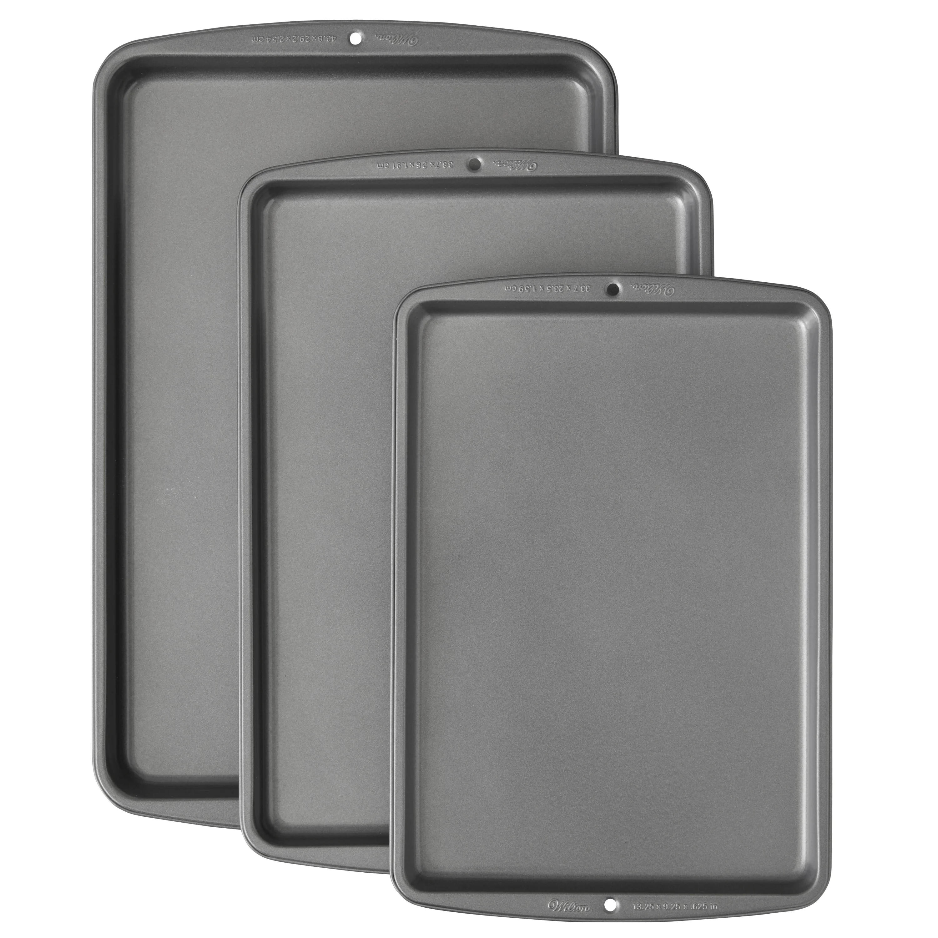 Wilton Bake It Better Steel Non-Stick Baking Pan Set, 3-Piece | Walmart (US)