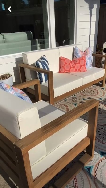 Get your patio, spring, and summer ready with these furniture pieces from World Market. Available in multiple sizes it allows you to create the perfect space with either their captain chair, loveseat, or long couch. #patiofurniture #patio #springpatio #patiostyle #outdoorspace

#LTKhome #LTKSeasonal #LTKfamily