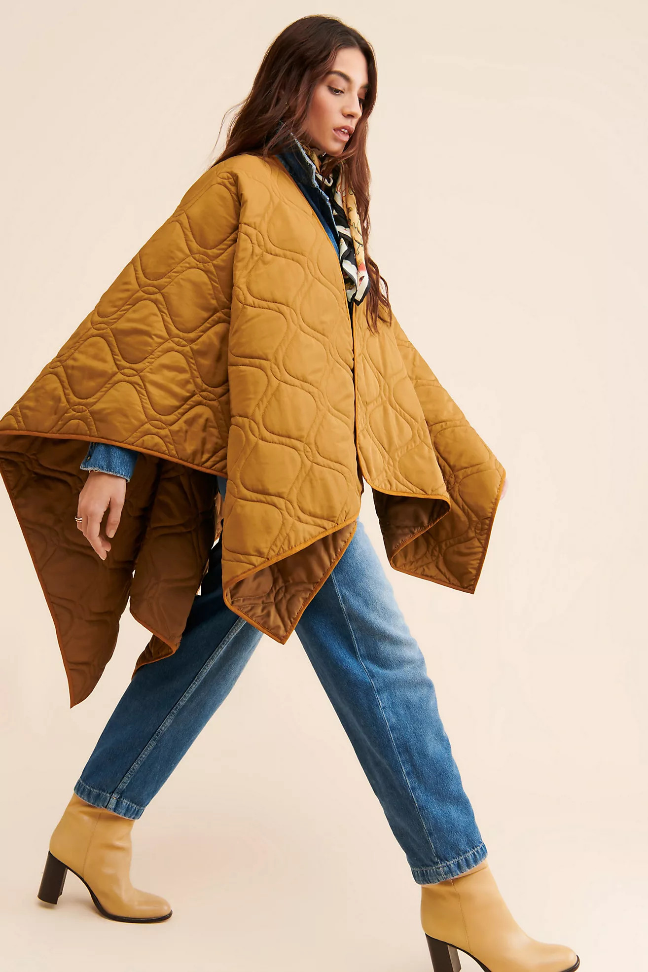 Oversized Quilted Poncho | Anthropologie (US)