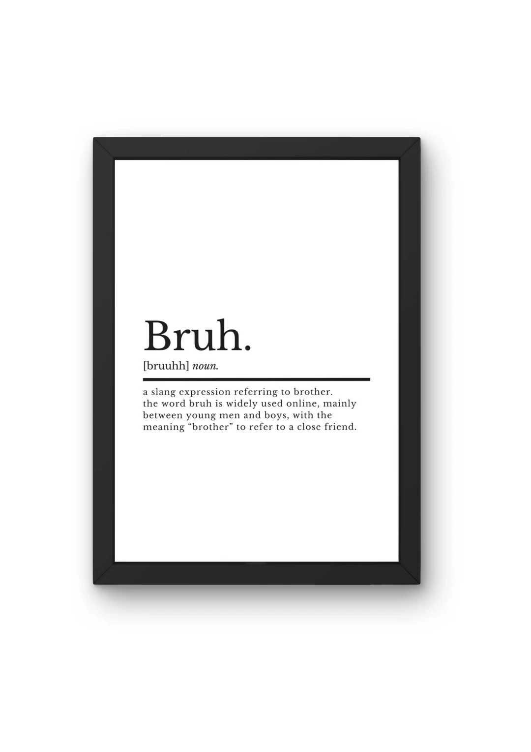 Bruh Gaming Prints Gamer Print Teen Wall Art Gamer Gifts Boys Bedroom Decor Definition Prints Gam... | Etsy (US)