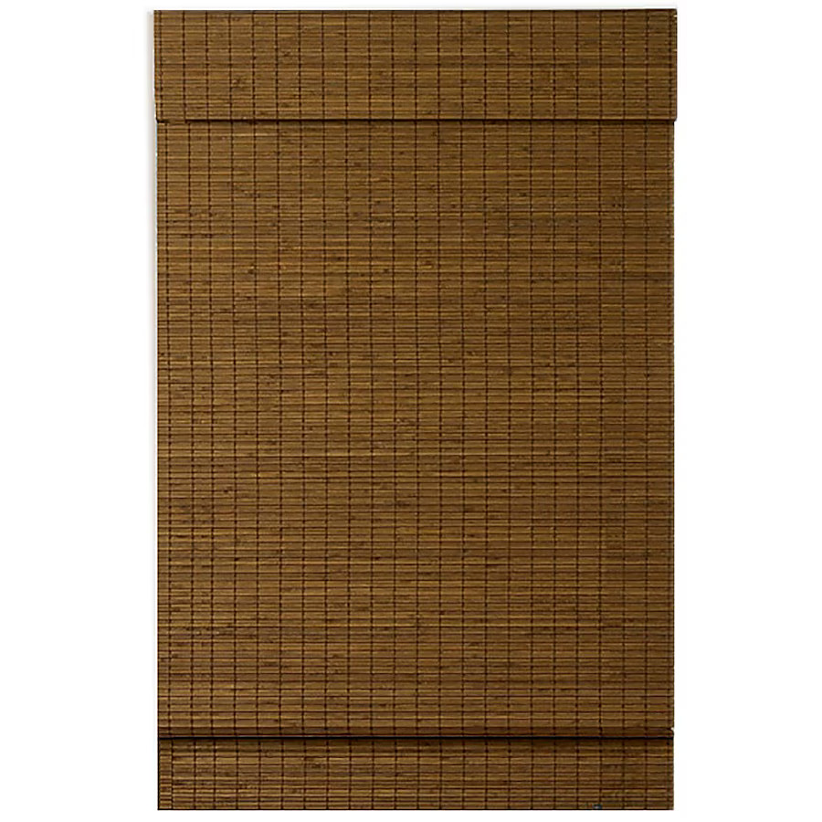 Radiance 31-in x 64-in Maple Light Filtering Cordless Bamboo Roman shade | Lowe's