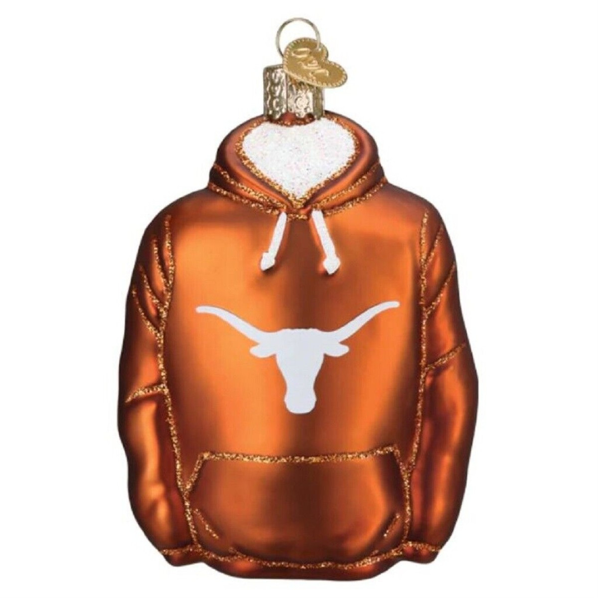 Old World Christmas Texas Longhorns Hoodie Glass Ornament 4.5 inch Orange | eBay US