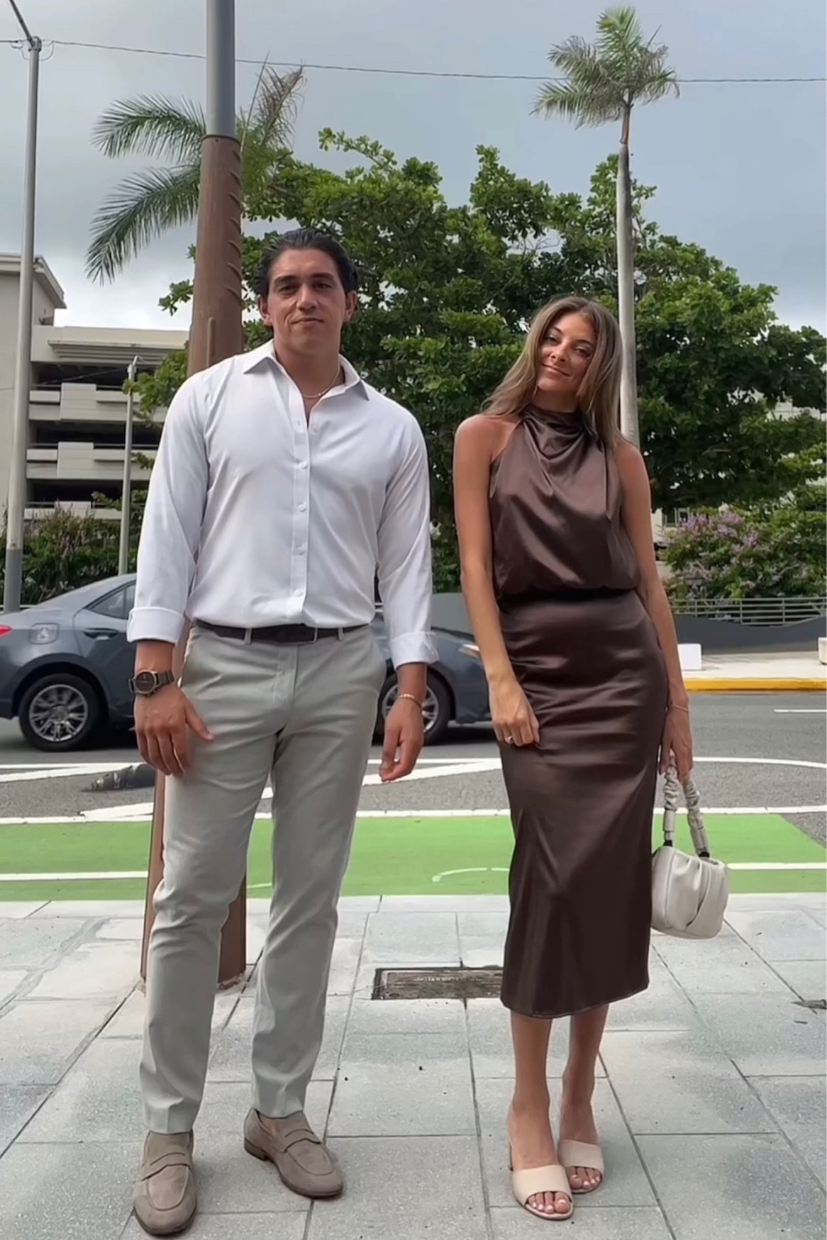 wedding guest outfits ✨ 

dress is from Cherley, size small! I linked similar here 🫶🏼

Antonio is wearing a size large in shirt, 32 in pants 

#LTKunder100 #LTKstyletip #LTKmens