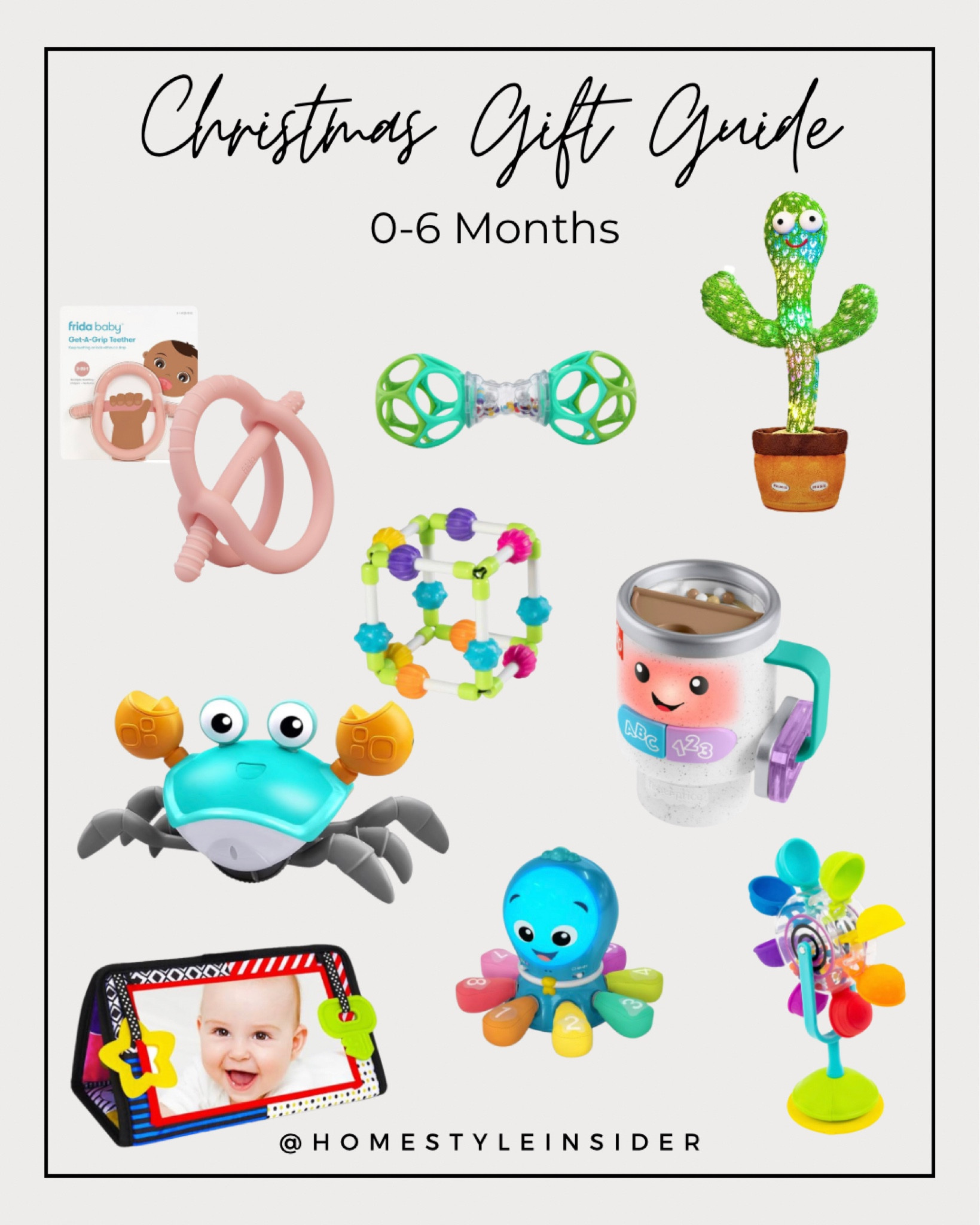 0-6 months Christmas guide 

Baby 
Toddler 
Infant 

#LTKGiftGuide #LTKBaby #LTKKids