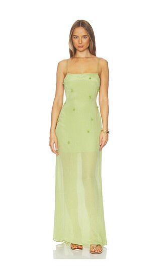 Brynn Gown in Pale Green | Revolve Clothing (Global)