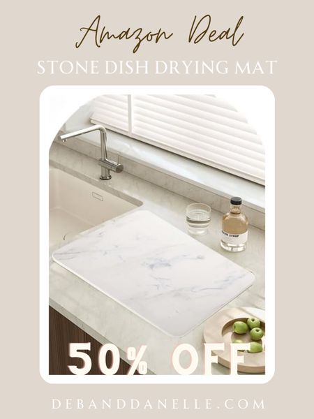 This diatomaceous stone dish drying mat is 50% off on Amazon! I love the marble coloring. 

#LTKhome #LTKsalealert #LTKfindsunder50