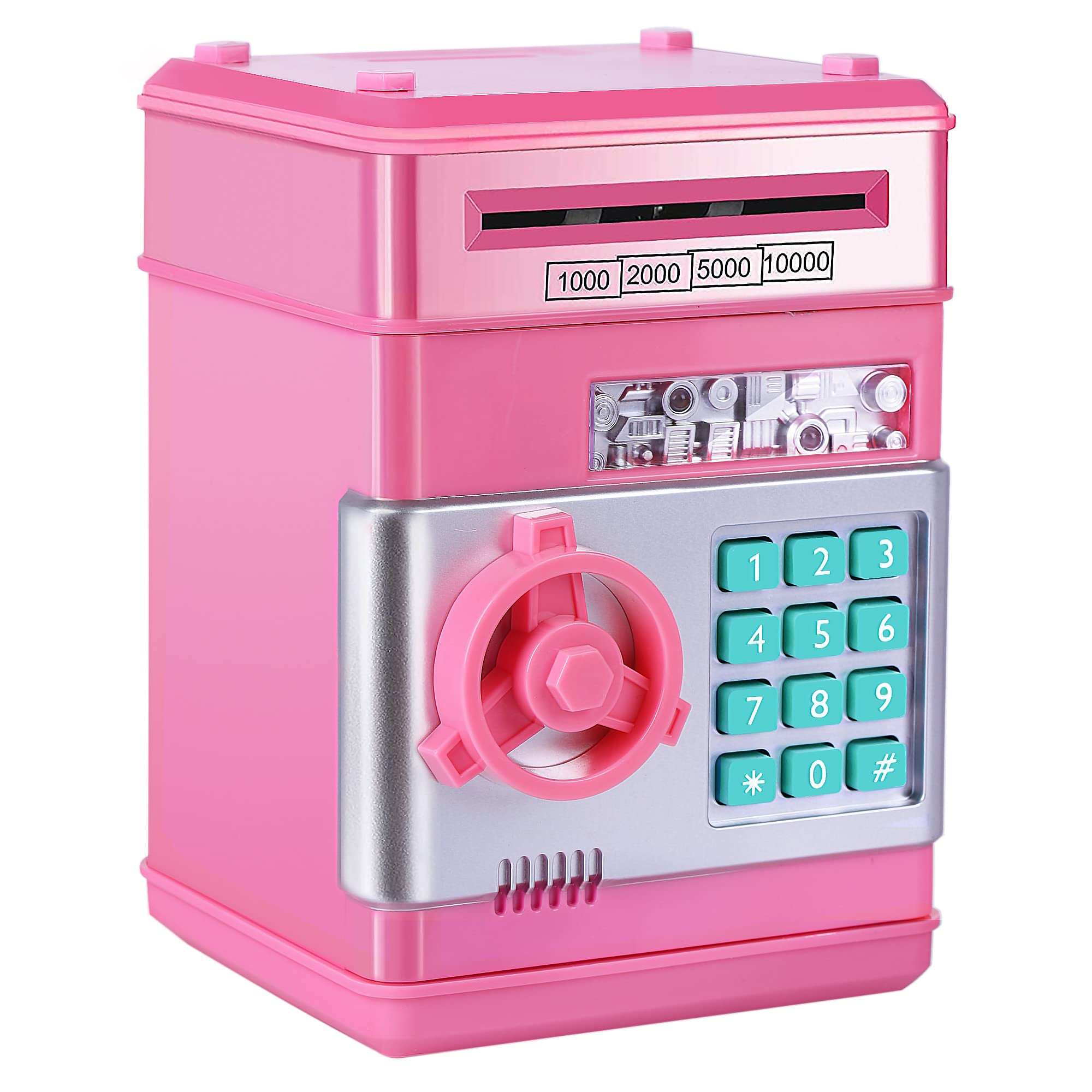GuDoQi Piggy Bank for Girls Electronic Coin Money Bank Toy for 3 4 5 6 7 8 9 10 Year Old Children... | Amazon (US)