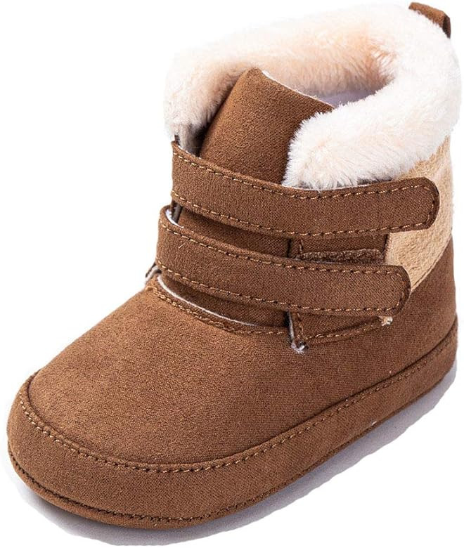 LZSYC Baby Boys Girls Fleece Bootie Infant Soft First Walkers Shoes | Amazon (US)