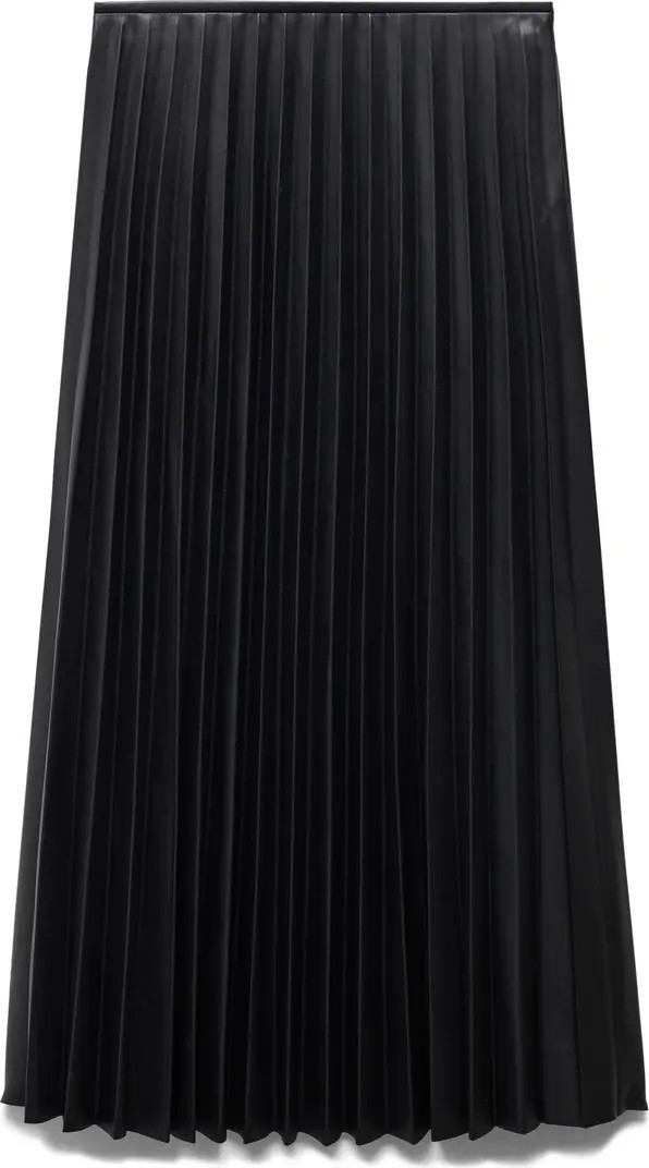 Pleated Faux Leather Midi Skirt | Nordstrom
