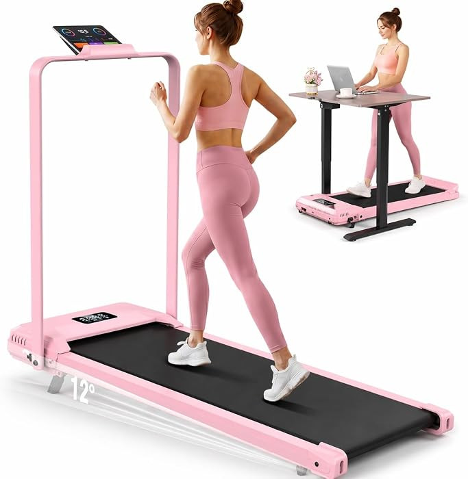 ANCHEER Walking Pads, 2 in 1 Under Desk Treadmill 2.5HP Compact Running Machine with Remote Contr... | Amazon (US)