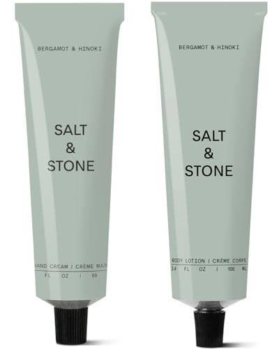 Salt & Stone Body Lotion + Hand Cream Bundle | Bergamot & Hinoki | Amazon (US)