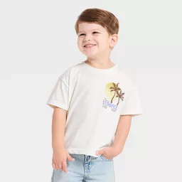 Grayson Mini Toddler Boys' Short Sleeve St. Tropez Oversized T-Shirt - White 3T | Target