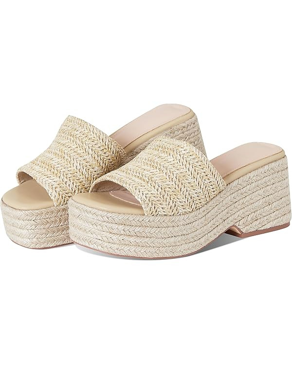Platform Slip on Espadrille Sandals for Women Wedges Slides Bohemia Sandals Flatform Open Toe Bea... | Amazon (US)