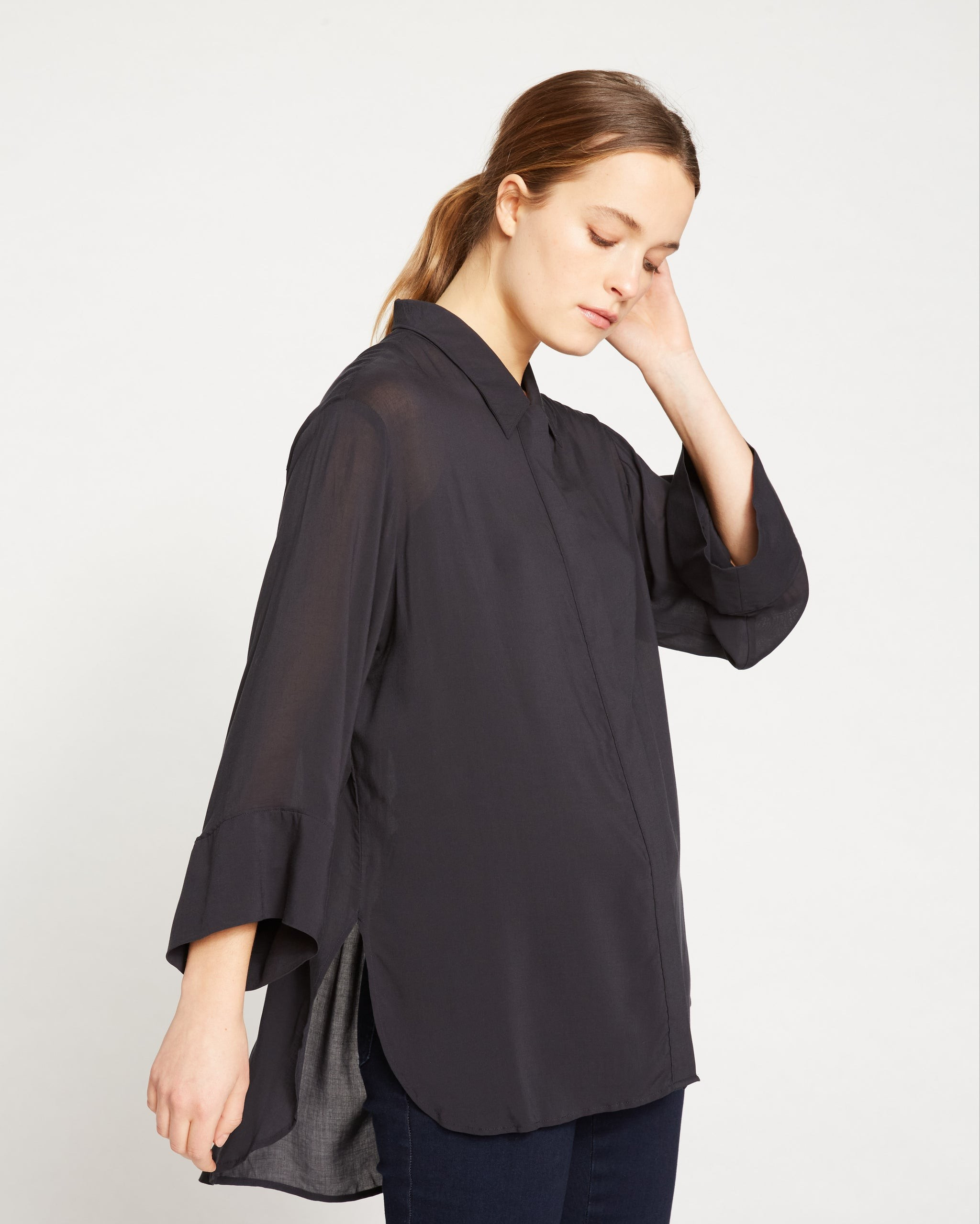 Toni Hi Low Tunic - Black | Universal Standard
