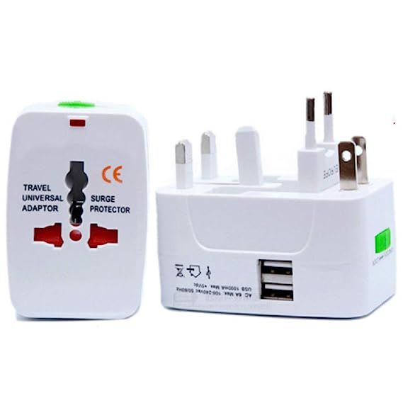 Universal International Travel Power Adapter,Worldwide All in One Wall Charger with Dual USB Char... | Amazon (US)